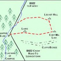 Route of the Cort-Ma Law hill run race