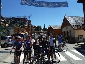 At the top of the Alpe d'Huez