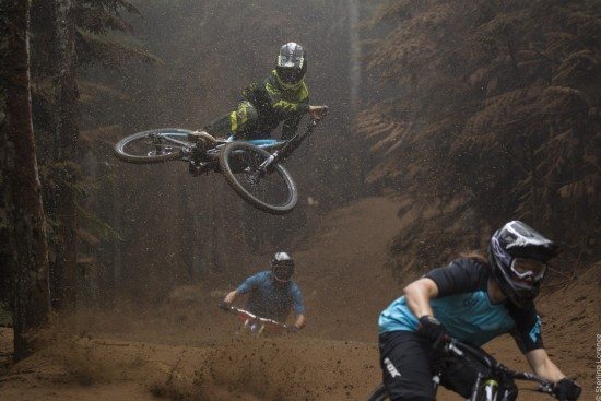 on set of 'Unreal" a mountain bike film by Anthill and TGR