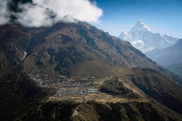 Remote Phortse village in Everest National Park.