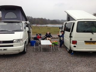 Setting up camp