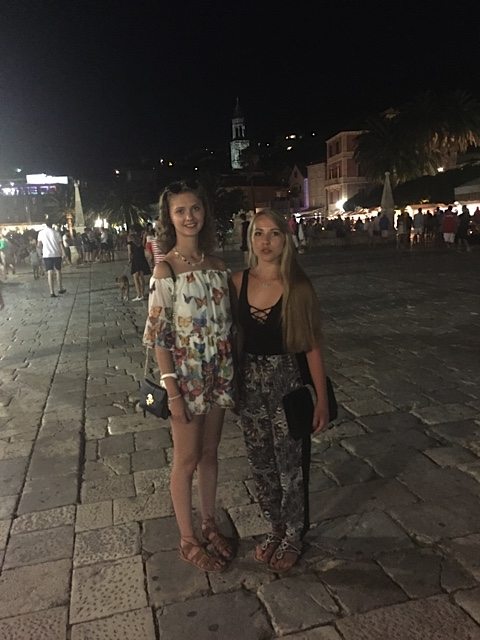 Out on the town in Hvar.