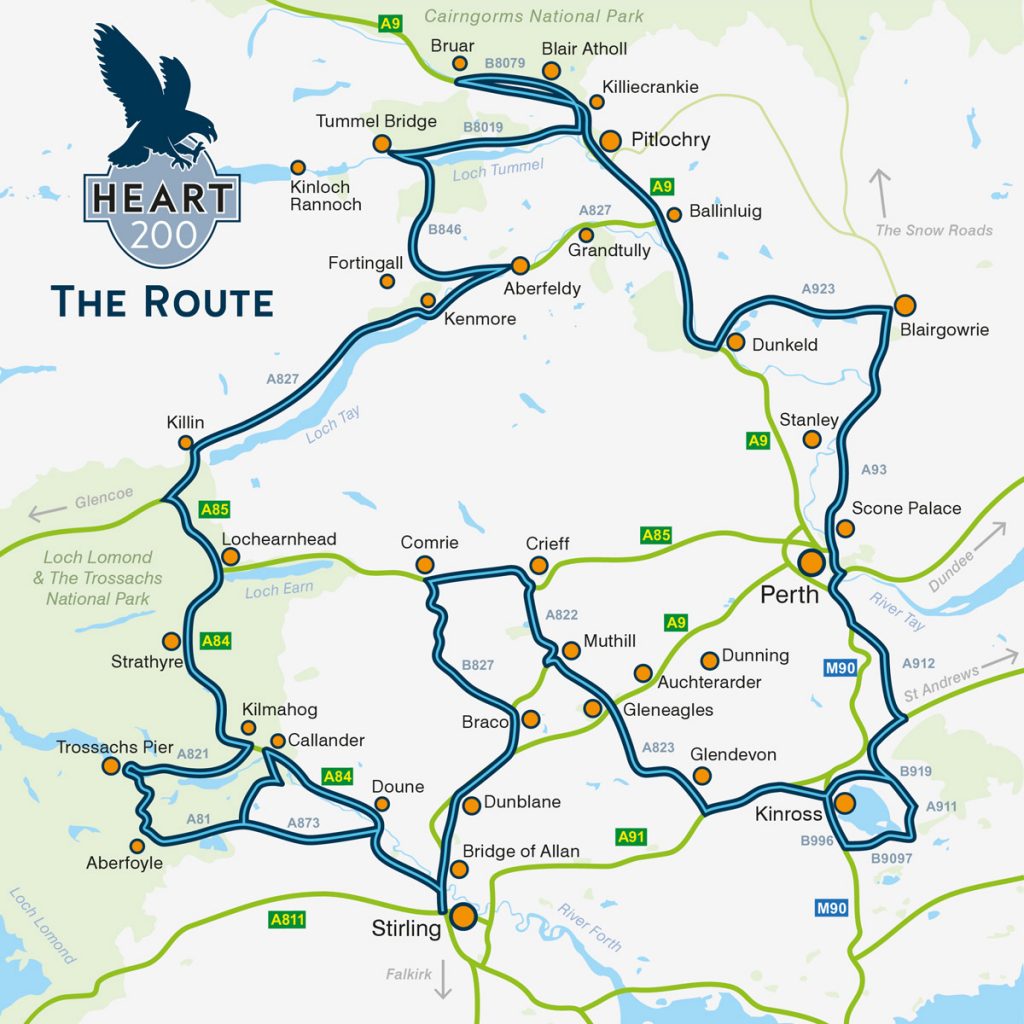 Heart 200 route map.