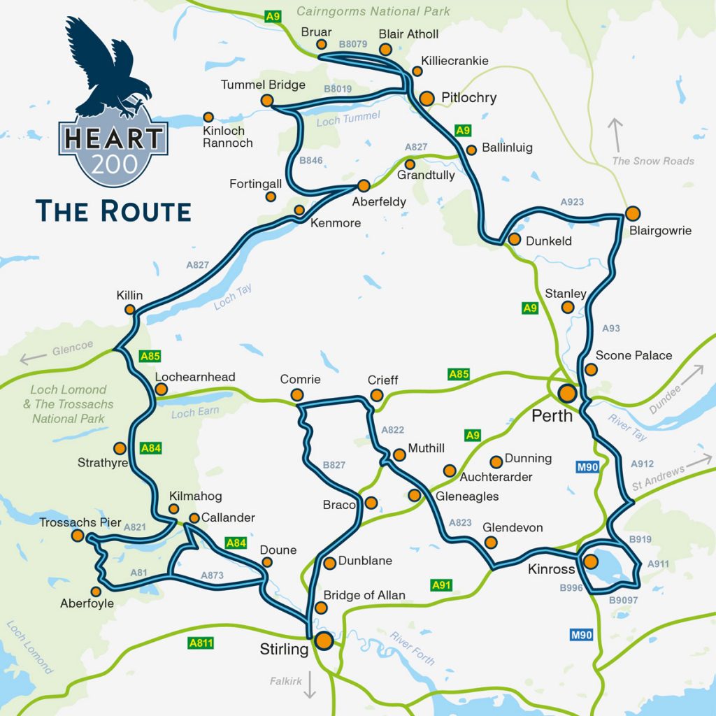 Heart 20 route map.