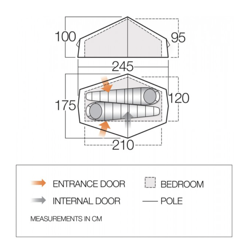 Vango F10 Helium UL 2 tent 